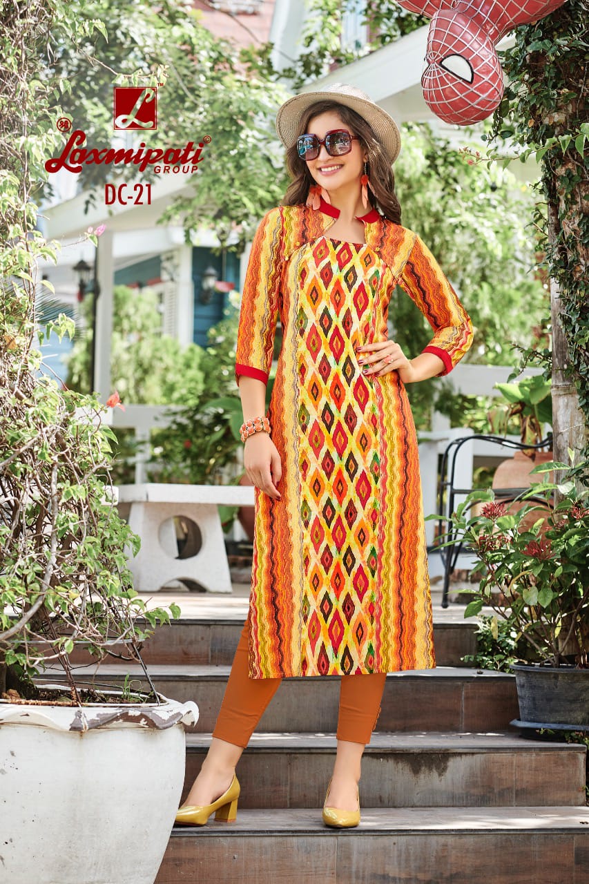 Laxmipati Presents Alia 21-30 Series Colorful Printed Stylish Kurtis Collection