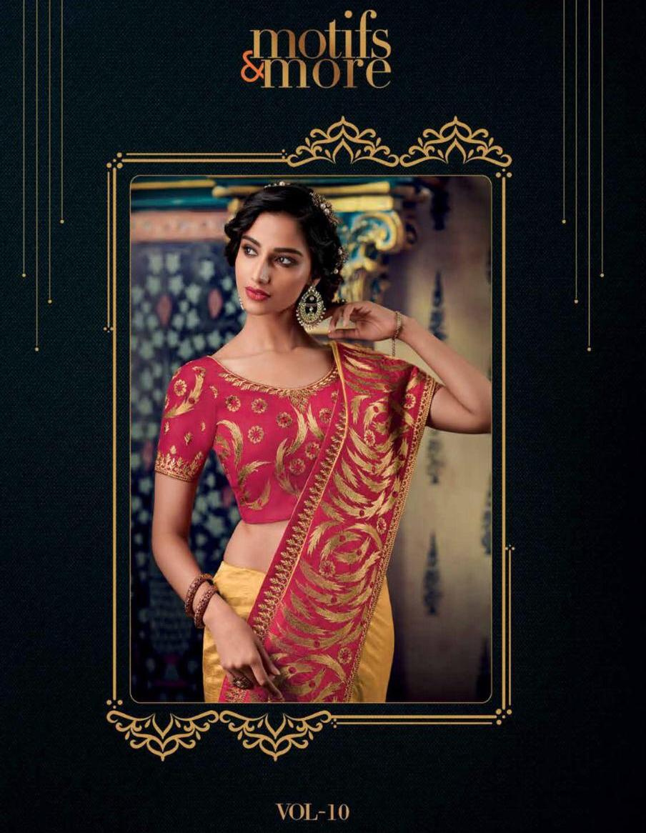 Motifs And More Vol 10 11001-11017 Series Party Wear Saris Latest Designs 2020