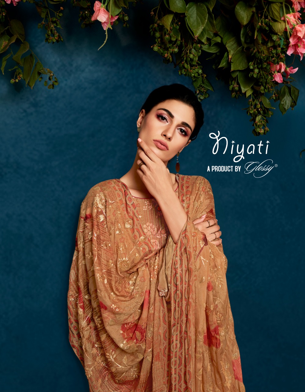 Niyati By Glossy 9711-9718 Series Viscose Silk Exclusive Dress Materials
