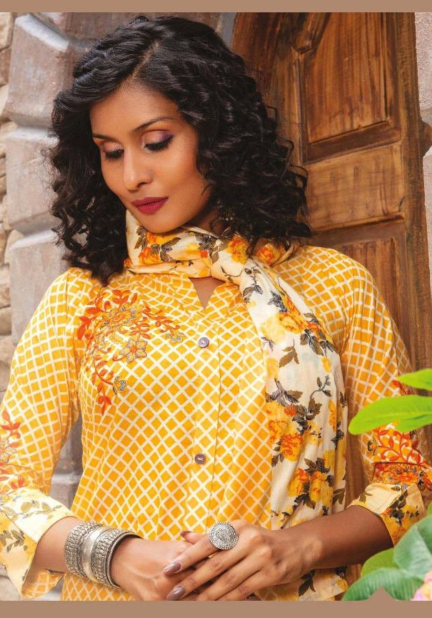 Patiyala House By Kanasu Cambric Cotton Ready Made Punjabi Salwar Kameez