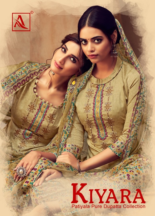 Alok Kiyara Jam Cotton Patiyala Style Dress Materials