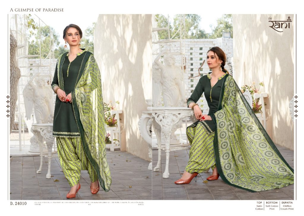 Rani Sunday Patiyala Vol 24 Glace Cotton Punjabi Dress Materials