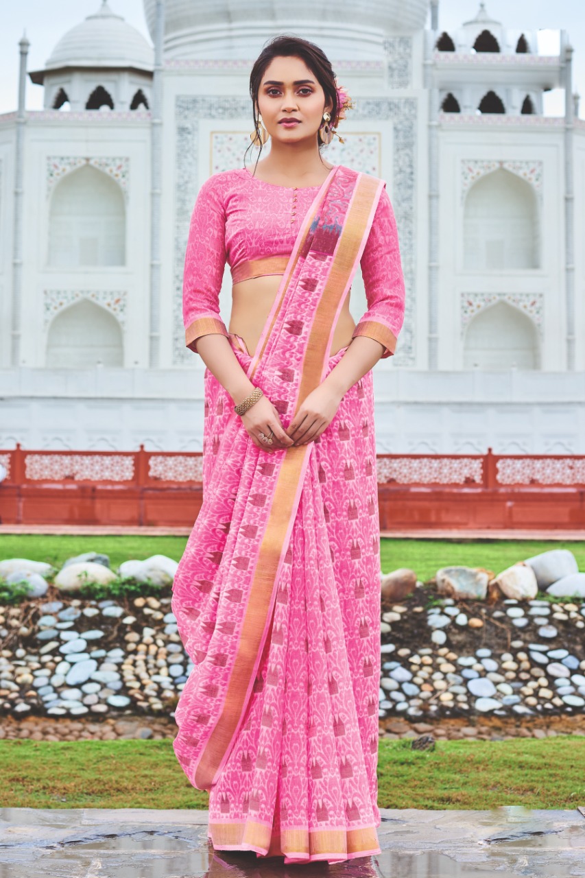 Femmina By Sangam Cotton Casual Wear Fancy Saree