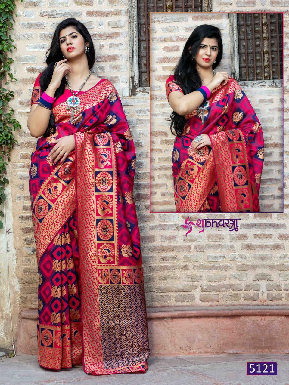 Shubh Vastra Rajwadi Vol 1 Series 5121-5124 Silk Saree