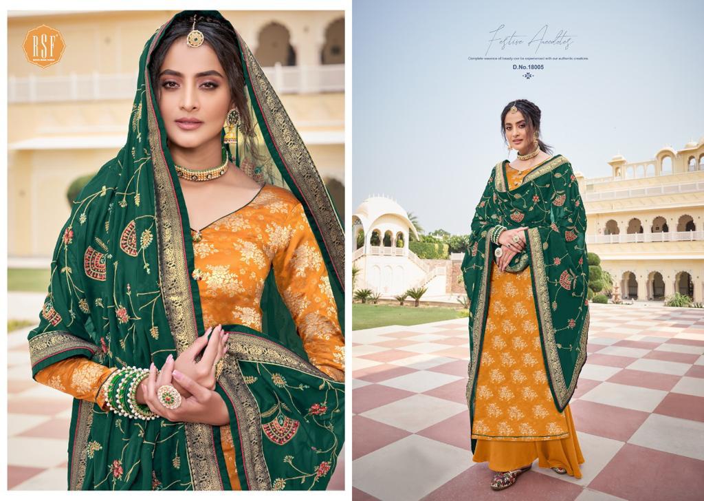 Rsf Swag Vol 5 Series 18005 Designer Silk Jacard Suit