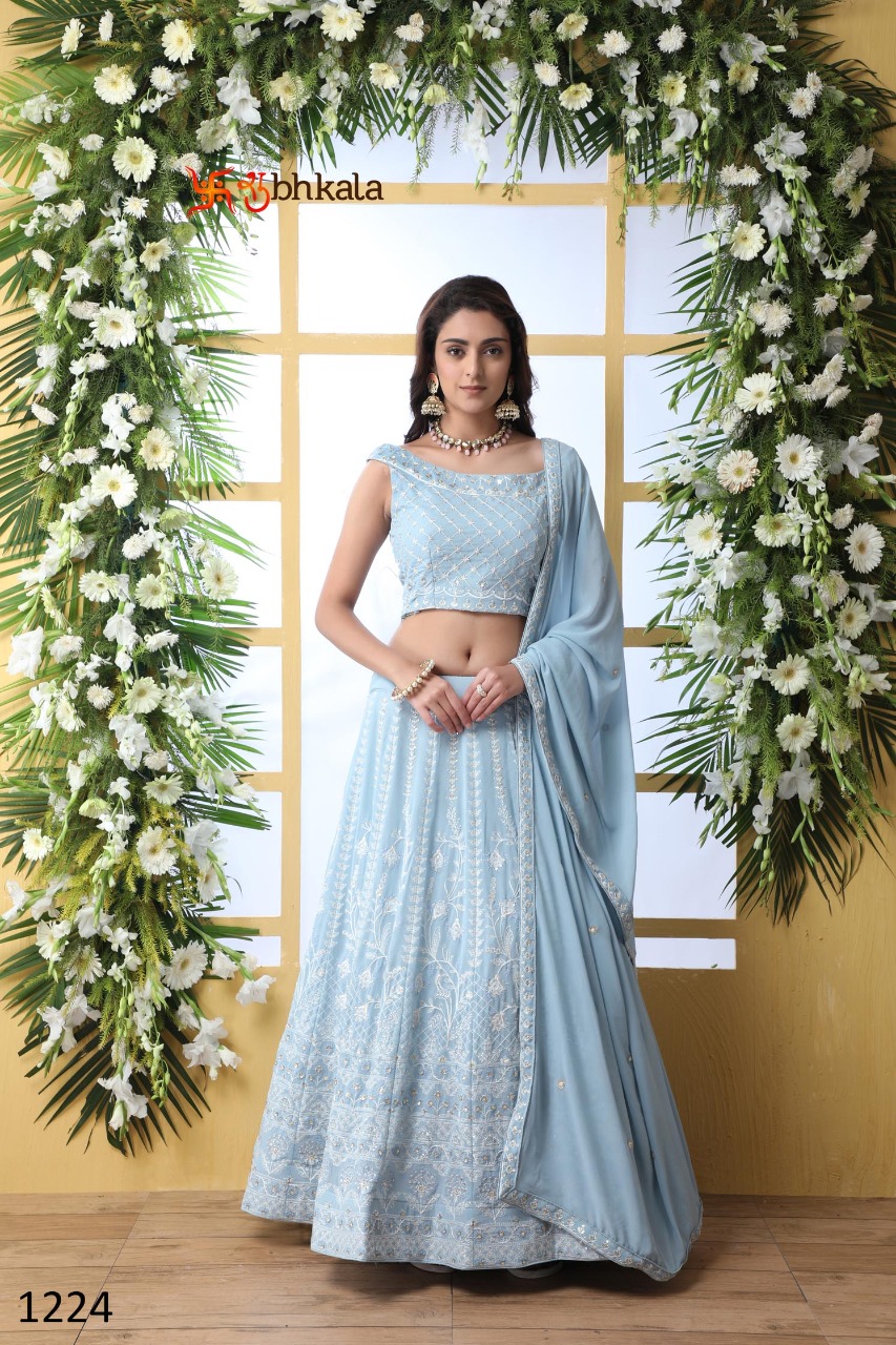 Guldasta Vol 5 By Shubhkala Georgette Designer Branded 1221-1225 Series Lehenga Collections