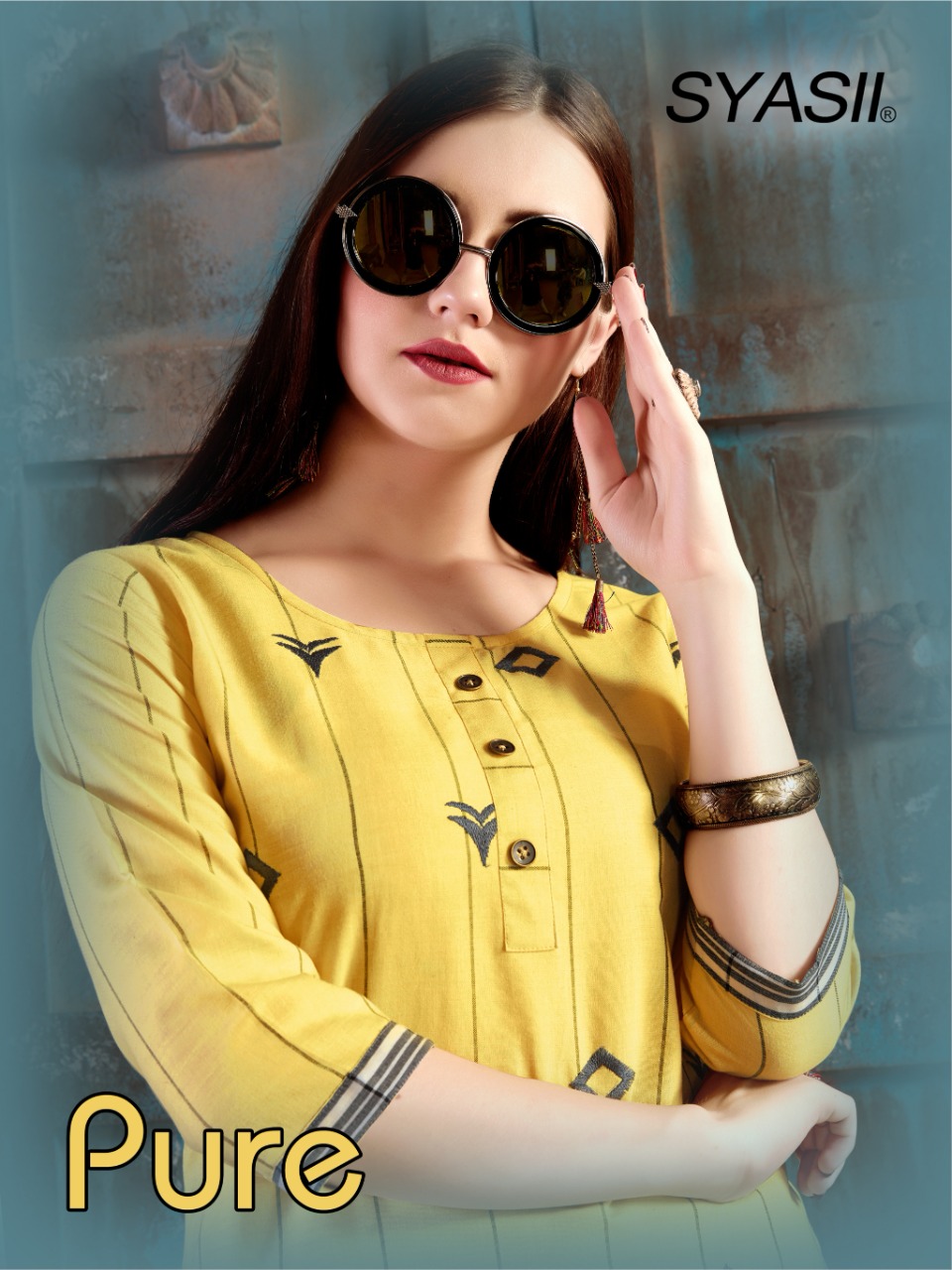 Syasii Designer Series 101-104 Pure Heavy Visocse Rayon Kurti