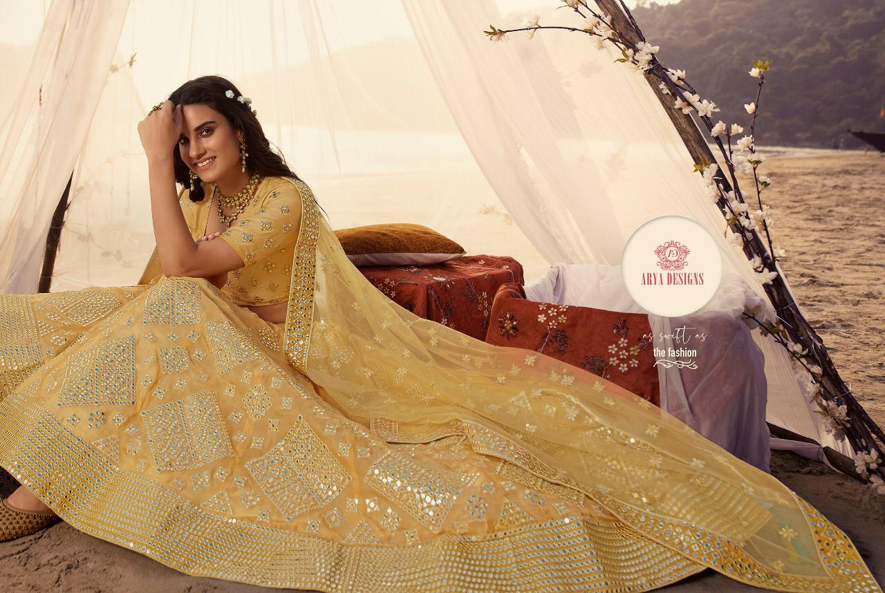 Arya Euphoria Vol 7 Series 5501-5508 Organza Embroidery Lehenga