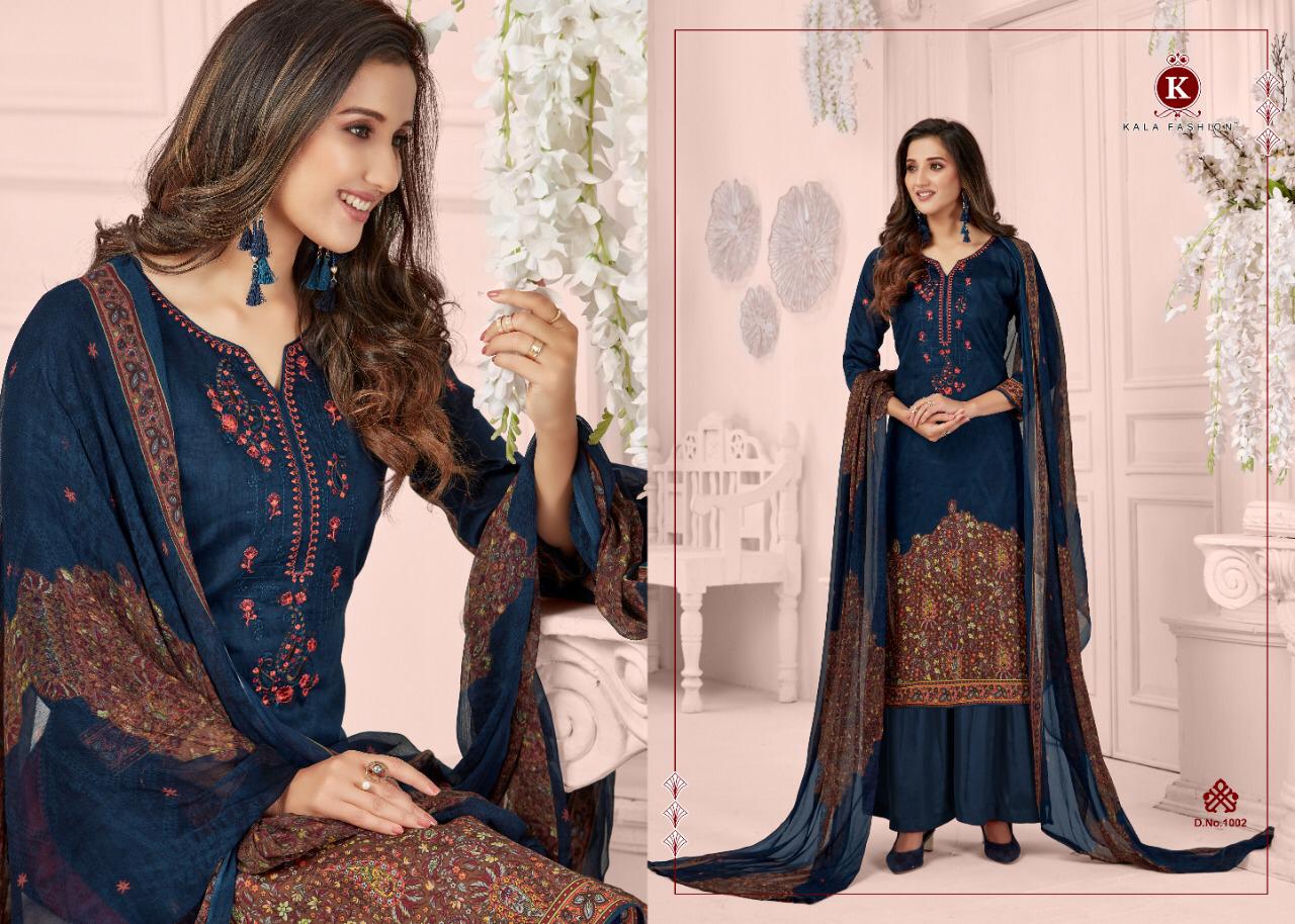 Kala Cotton By Kala Fashion Cotton Jam Satin Formal Wear Dress Materials