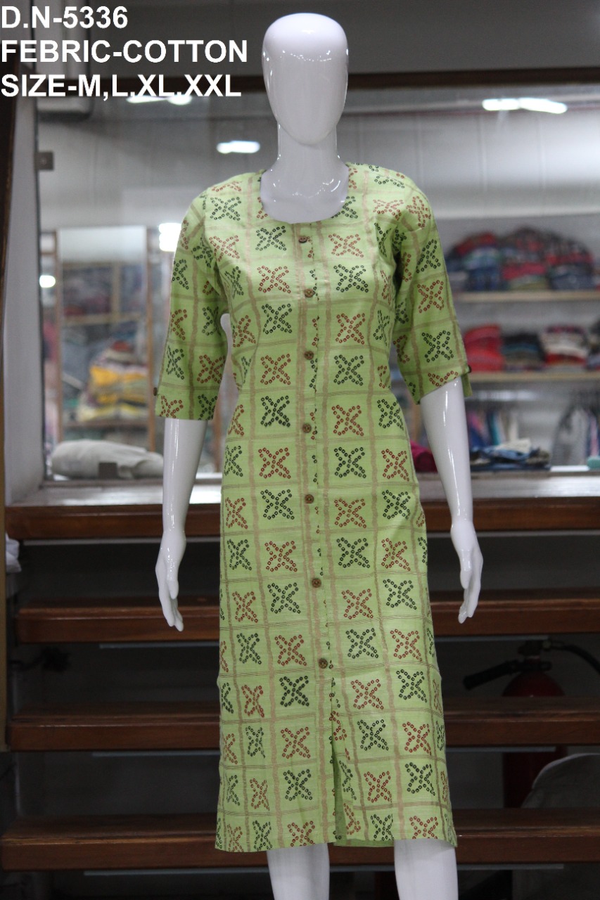 7 Seasons Cotton Straight Kurti