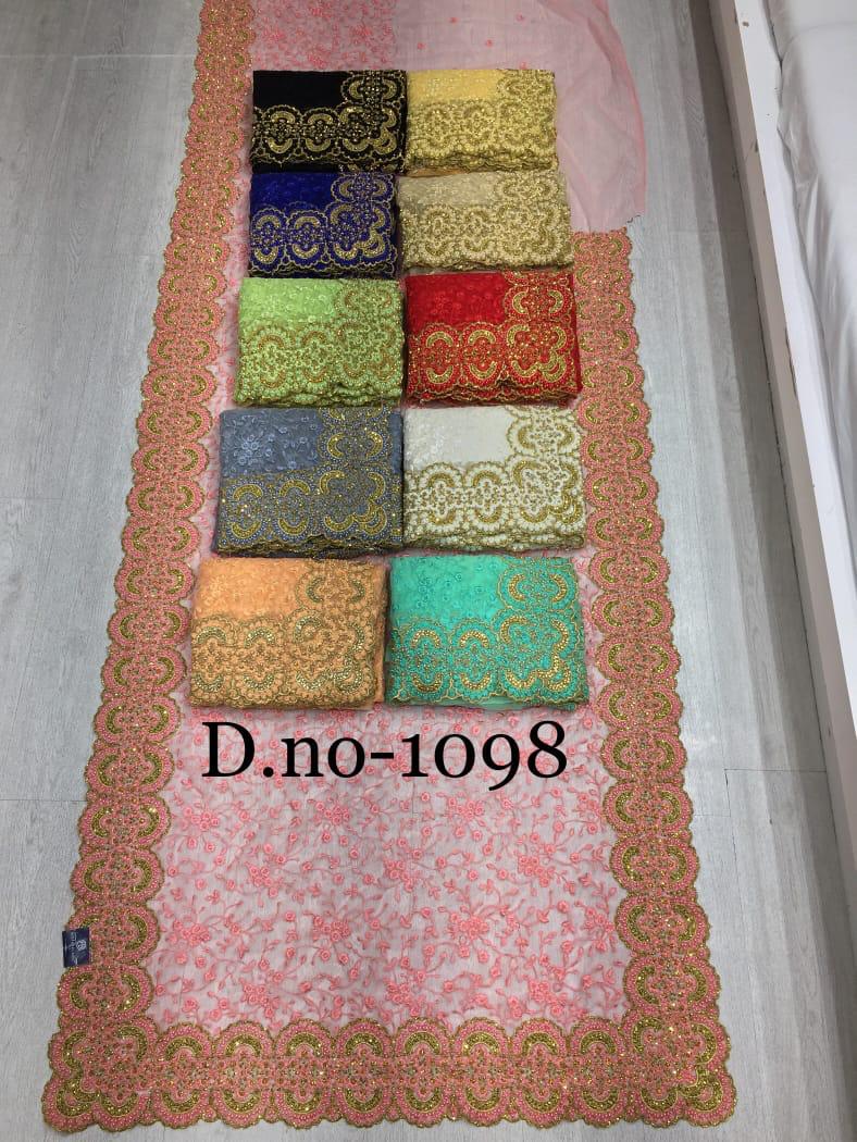 Mother Land Superhit Collections Heavy Net Embroidery Saree