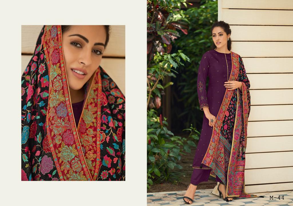 Varsha Fashion Miza Tussar Silk With Embroidery Traditional Look Indial Salwar Suits Trader