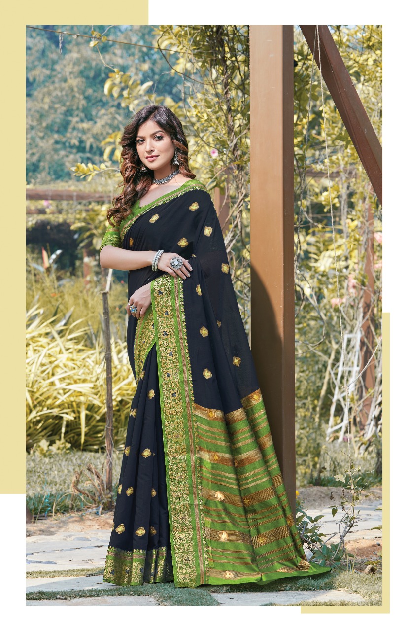 Sangam Prints Padmavati Vol 3 Cotton Handloom Designer Ethnic Wear Saree Collections