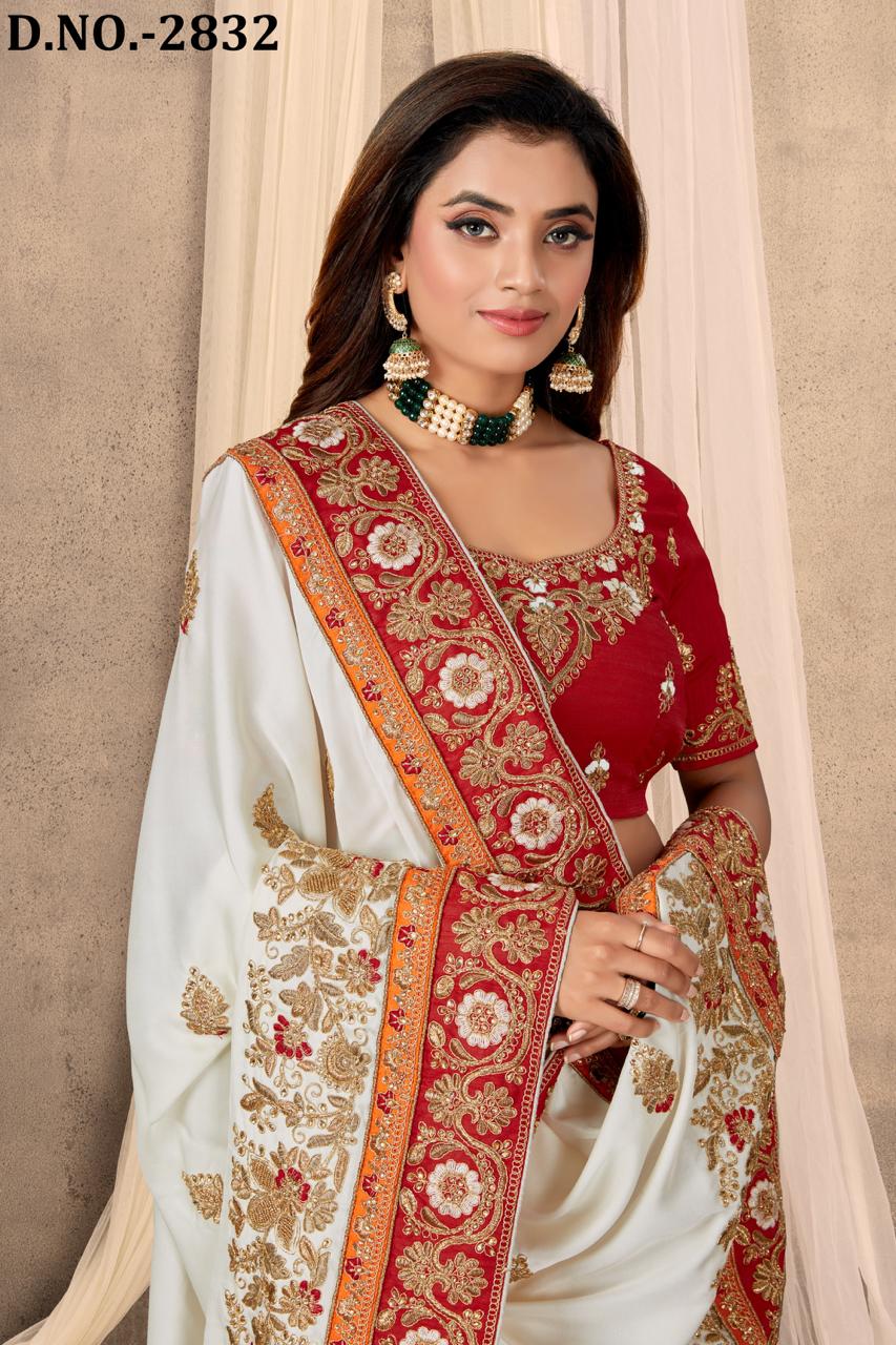 Nari Fashion Maharani Designer Pure Satin Saree