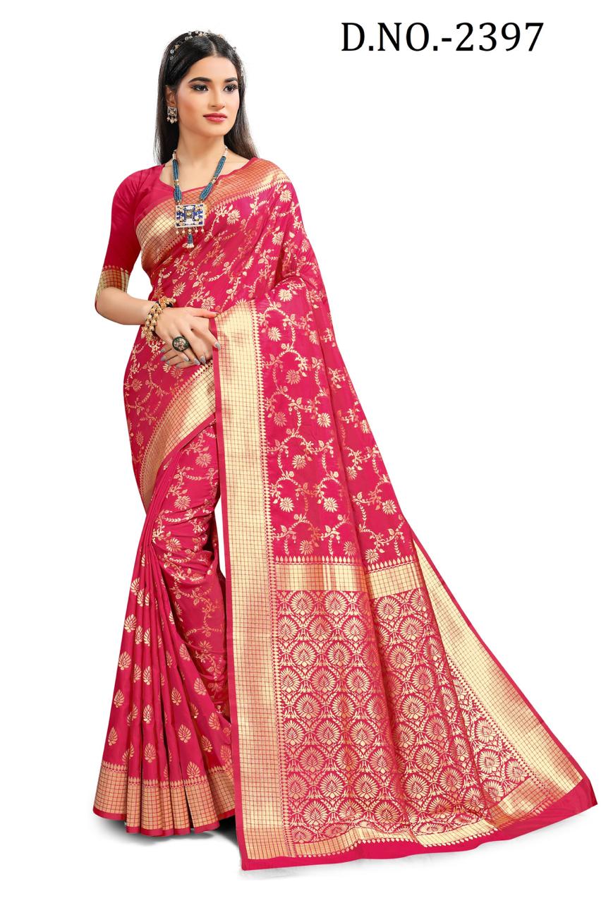 Nari Fashion Roopsundari Silk Designer Jacquard Art Silk Saree