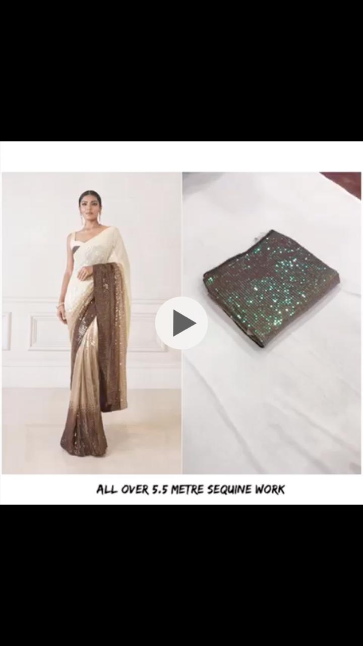 Df-3155 Designer 3d Effect Sequence Saree