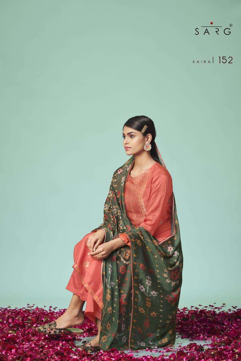Sarg Kaira Banarasi Jacquard Heavy Designer Party Wear Dresses Wholesaler