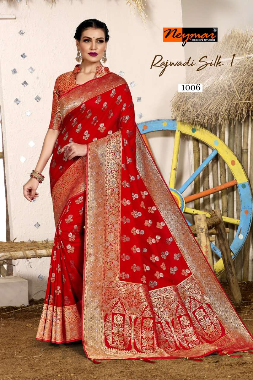 Rajwadi Silk Vol 1 By Neymar Pure Silk Wedding Bridal Saree Wholesaler