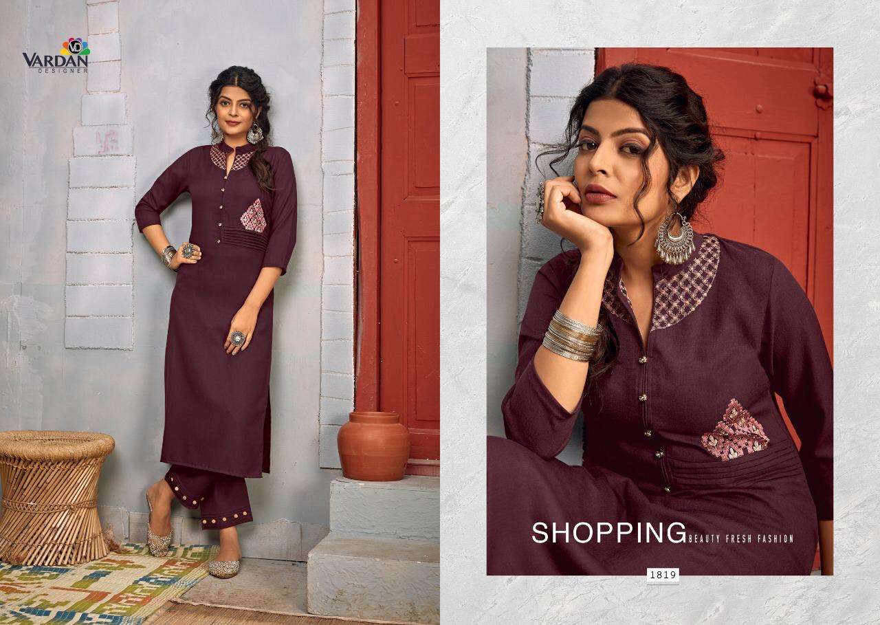 Vardan Designer Jhumka Vol 2 Rayon Kurti With Pant Set Wholesale Rate In Surat