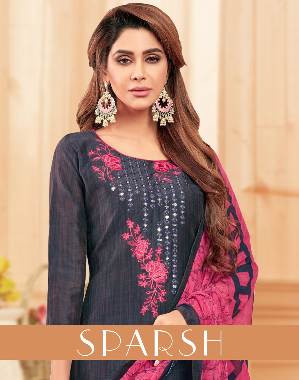 Gf Sparsh Emboridered Low Range Cotton Suit