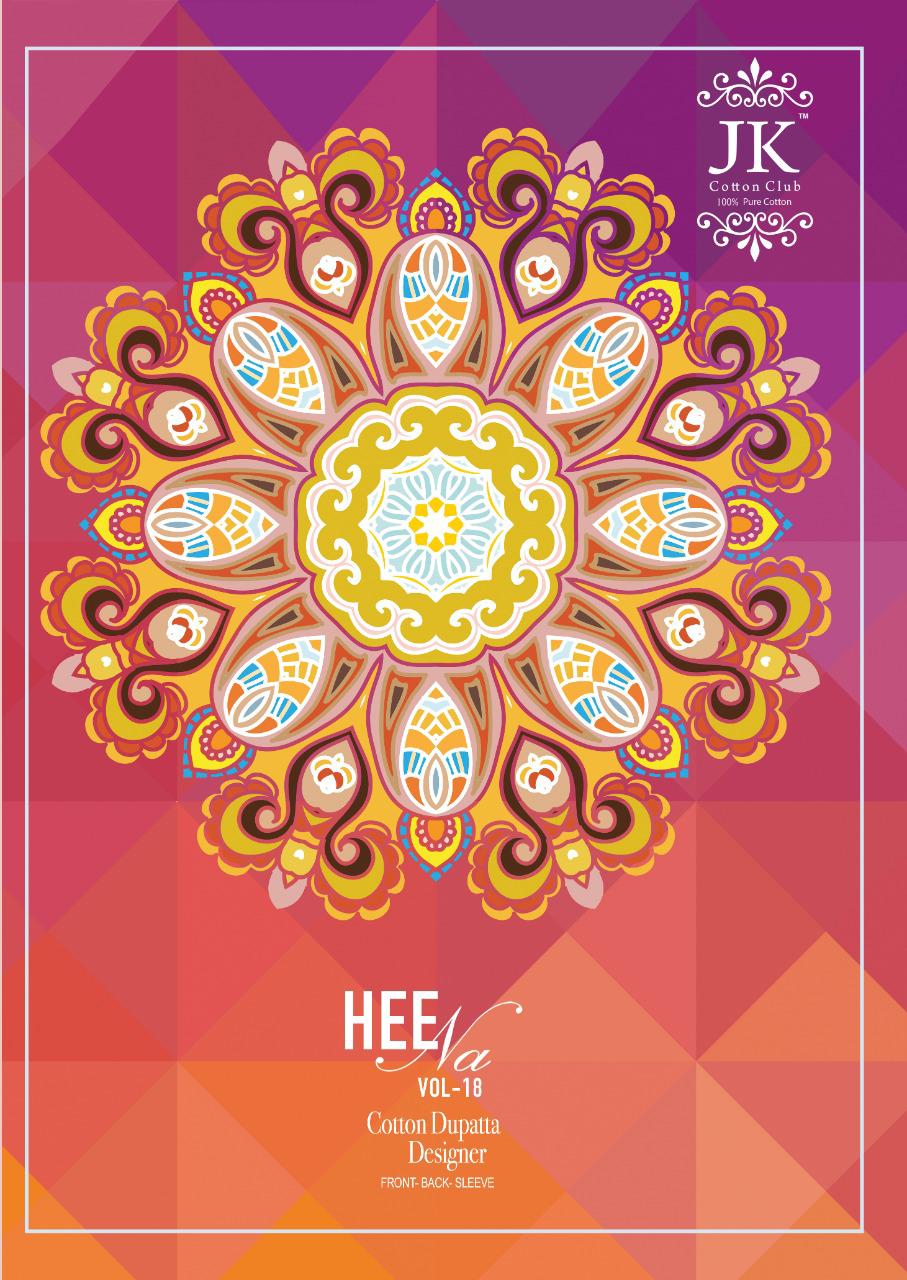 Jk Heena Vol 18 Cotton Print Suit