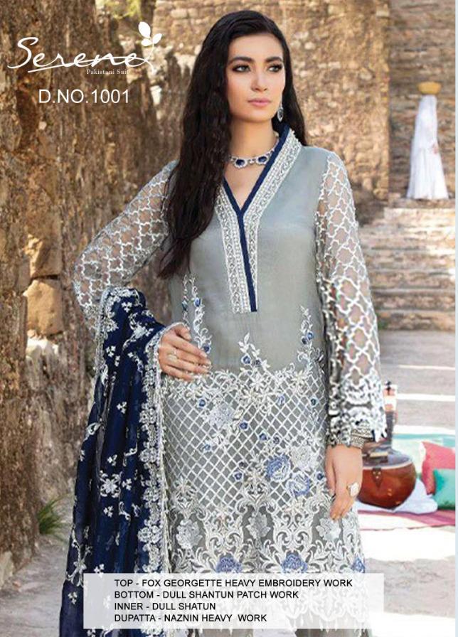 Megha Exports Serene Series 1001 Designer Faux Georgette Suit