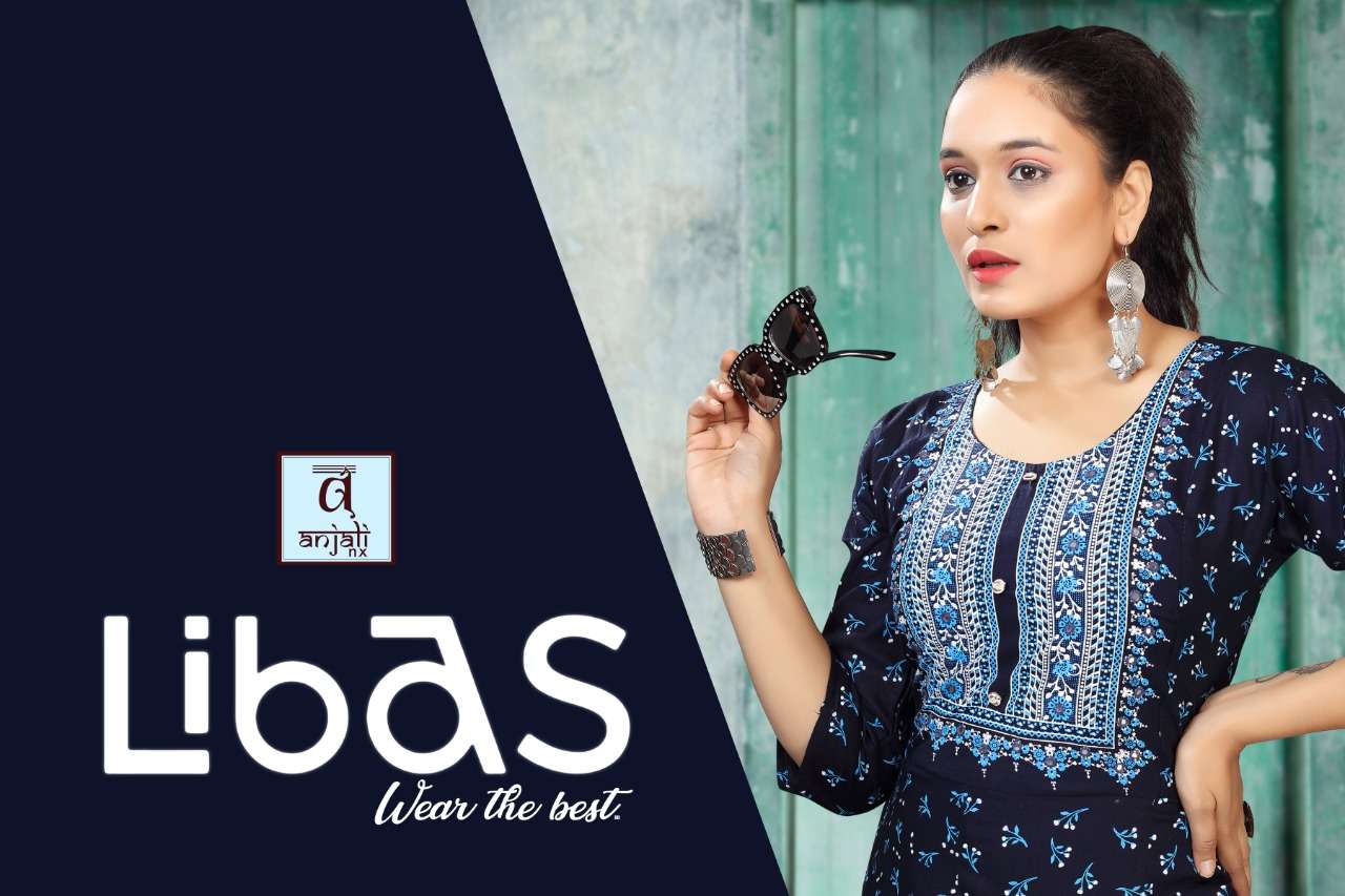 Libas By Anjali Nx Heavy Rayon Manual Work Kurti