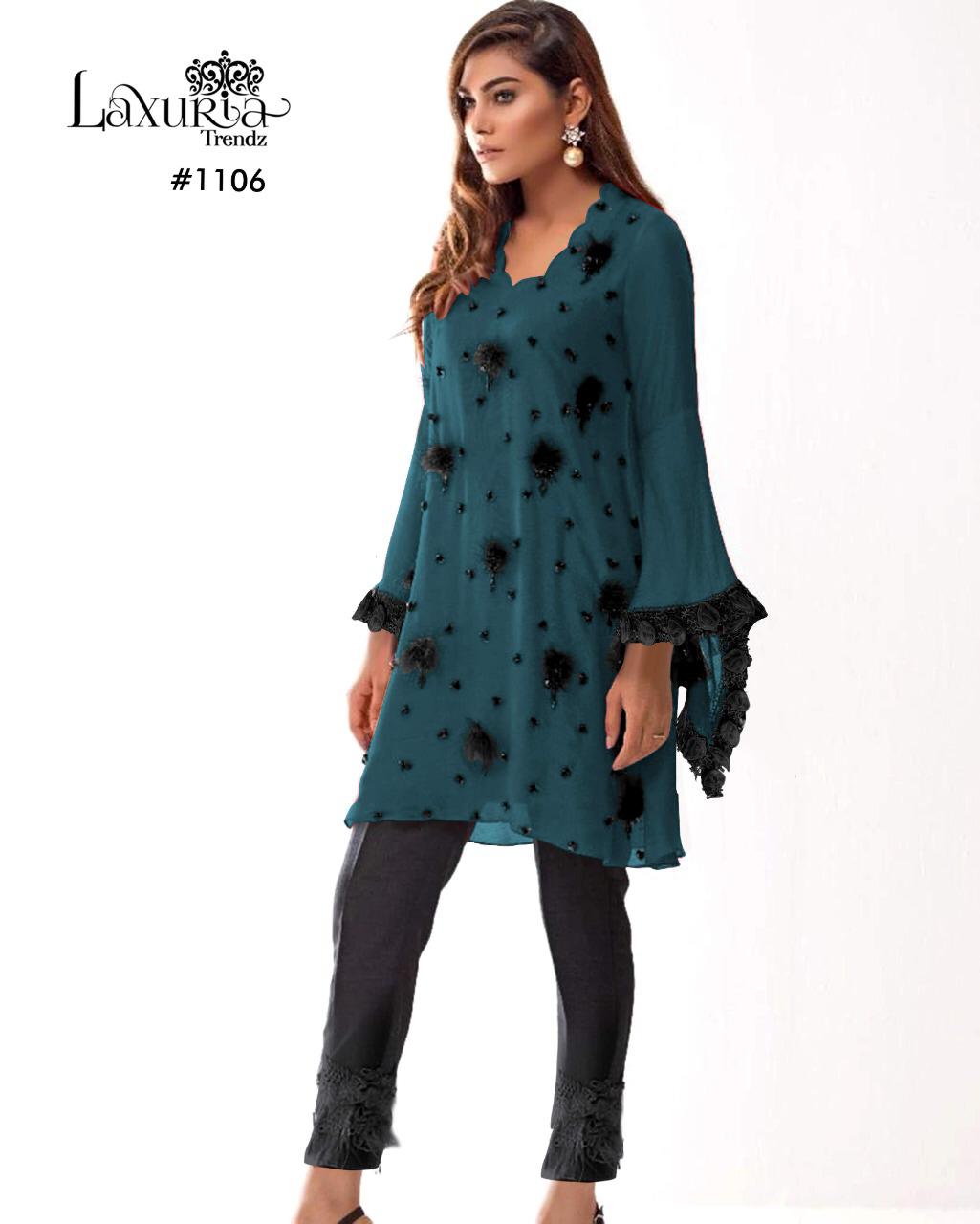 Laxuriya Trendz Series 1106 Designer Pure Georgette Tunic
