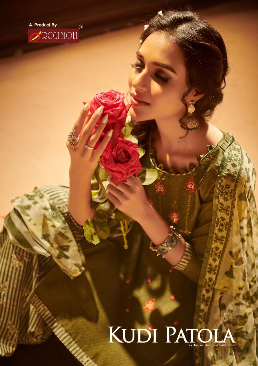 Roli Moli Kudi Patola Printed Cotton Suit