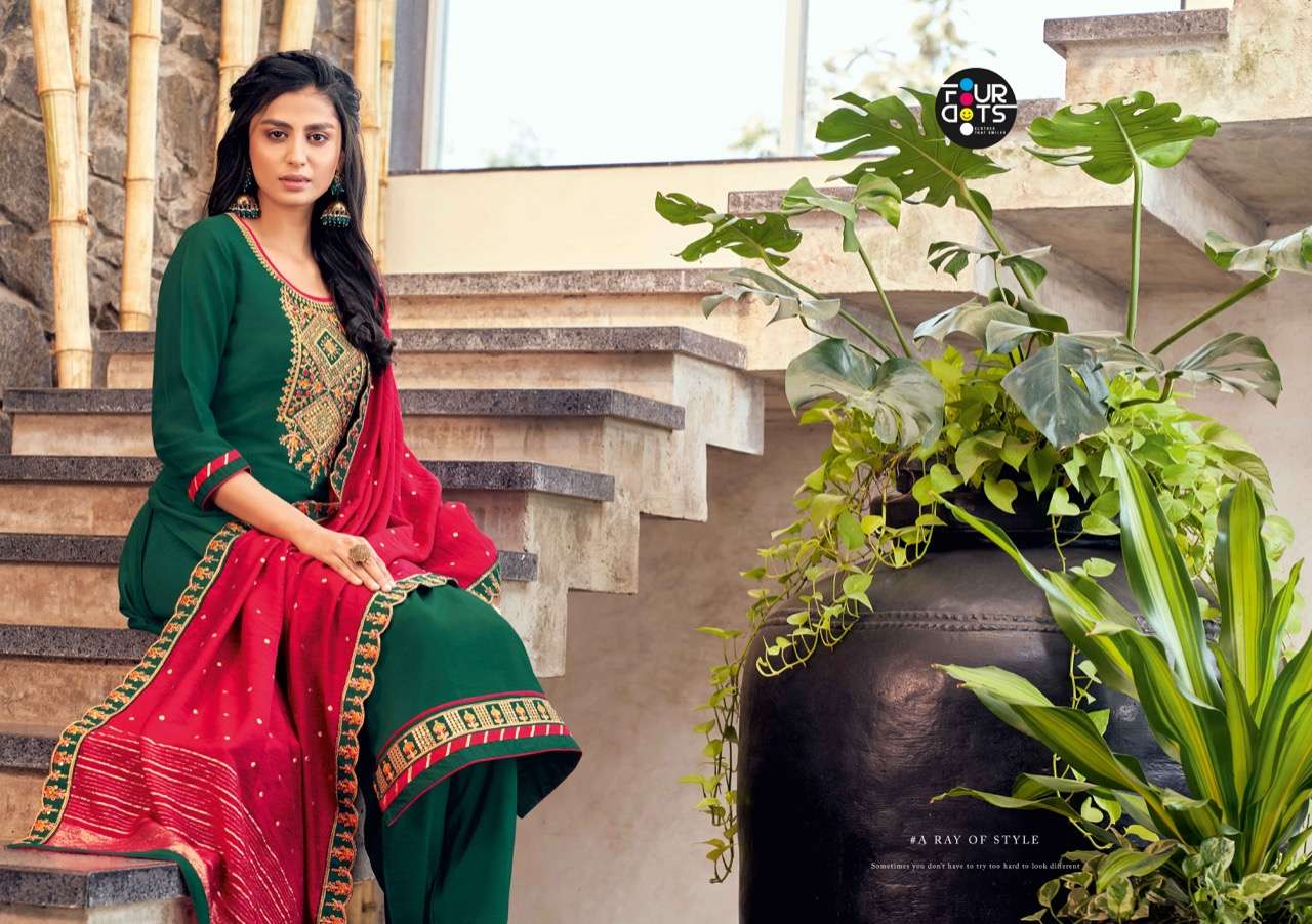 Fourdots Manjari Vol 2 Silk Embroidery Elegant Salwar Suits Wholesaler
