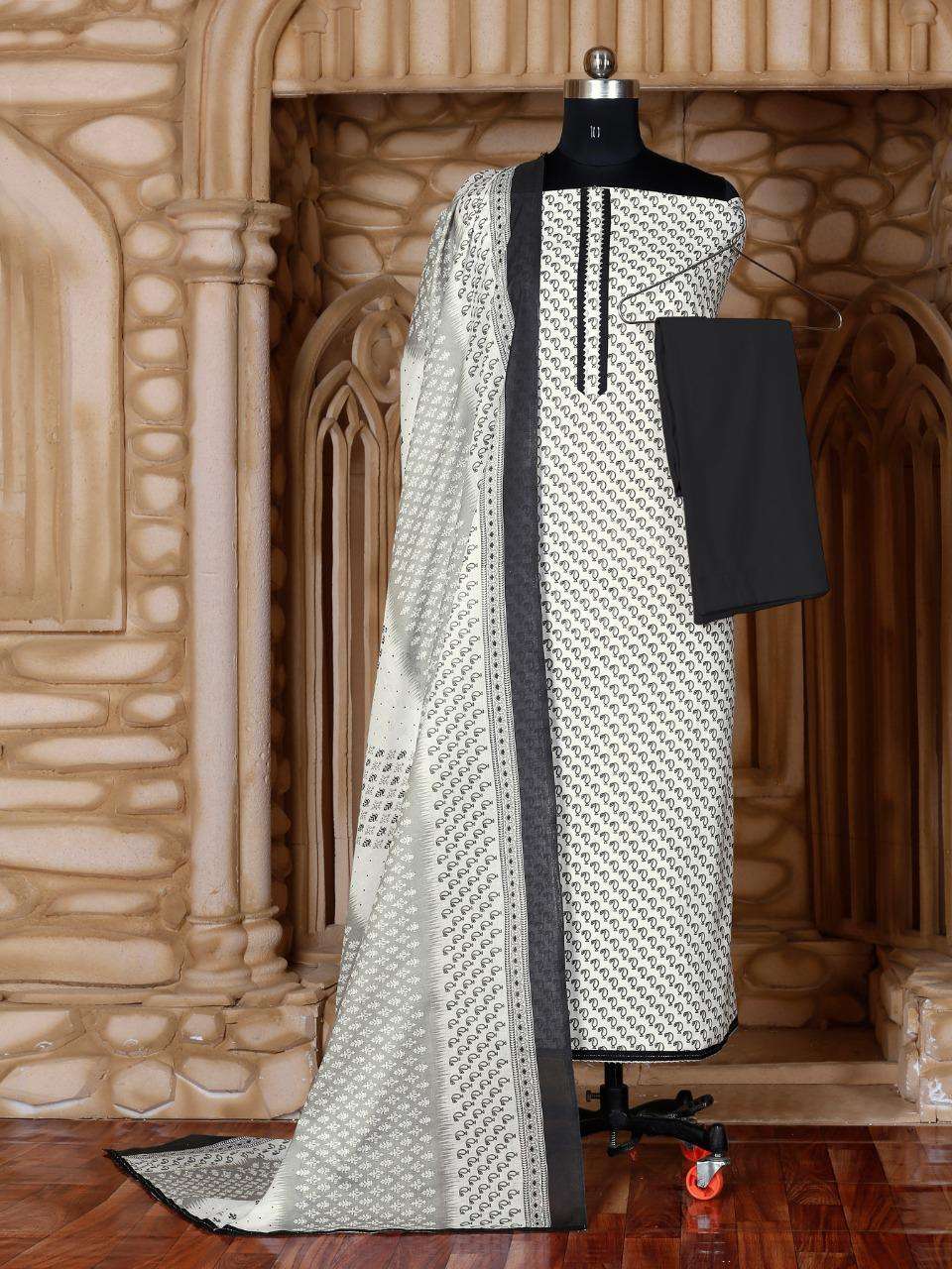 Soni Kudi 245 By Bipson Cotton Print With Work Dress Materials