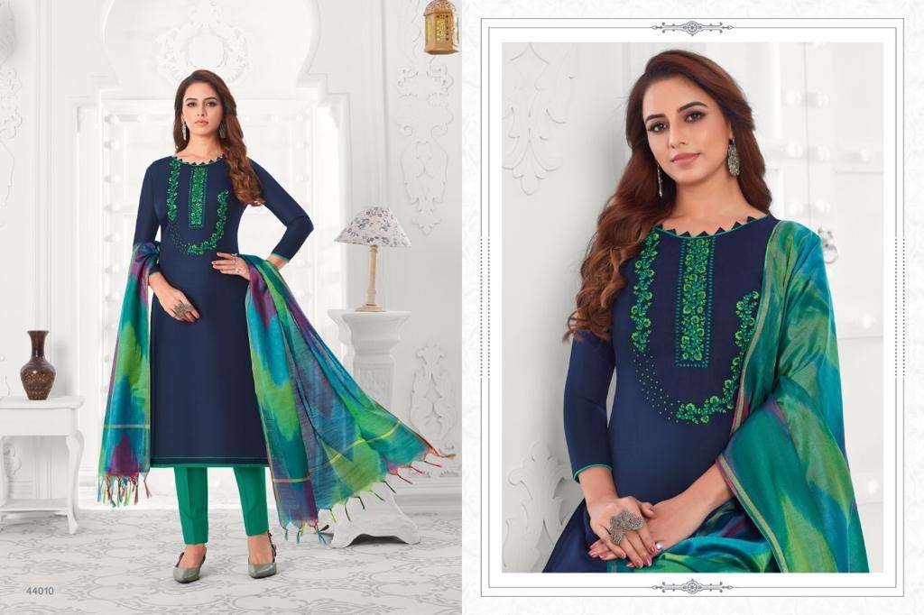 Colourful Vol 5 By Raghav Royals Cotton Slub Fancy Dresses Designs