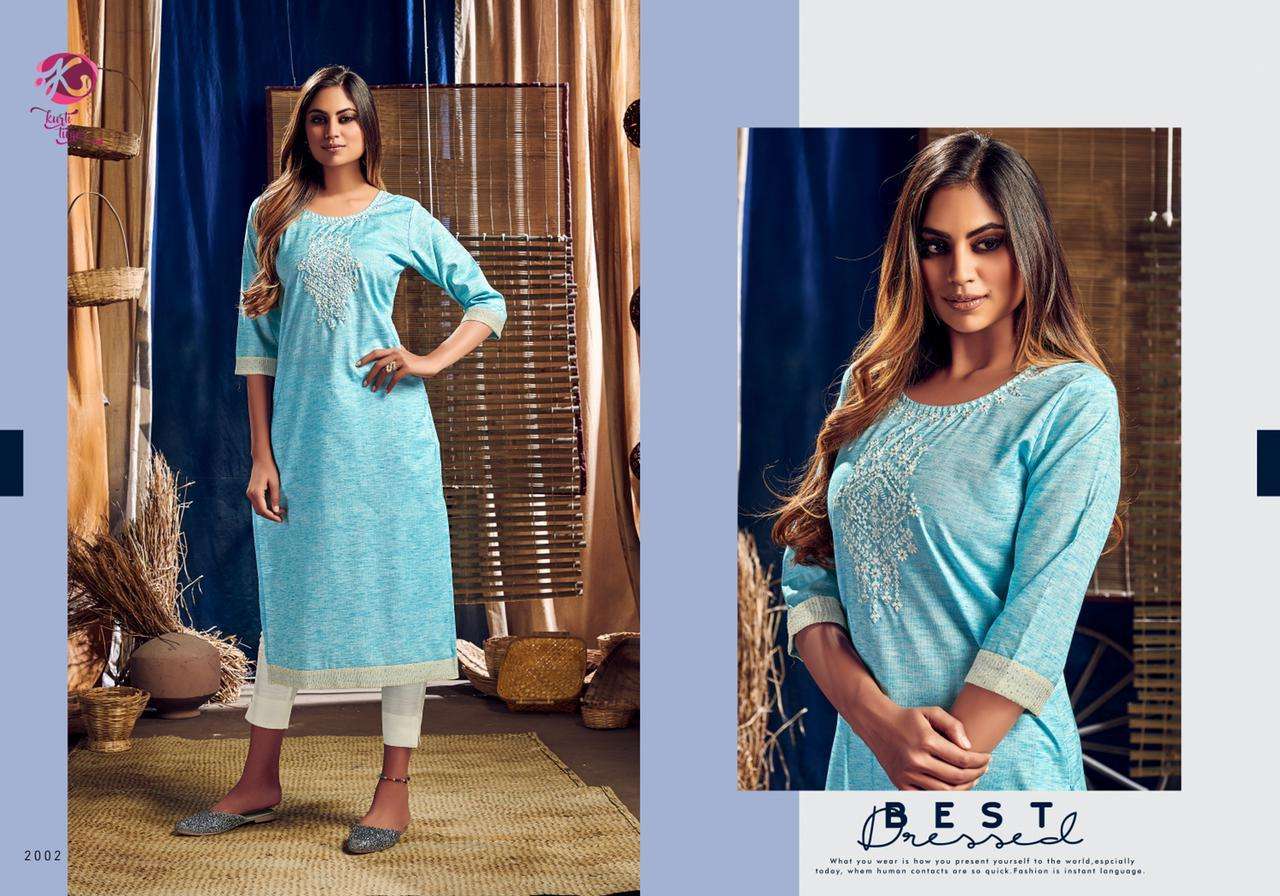 Poetry By Kurti Times Cotton Embroidery Daily Wear Summer Kurtis