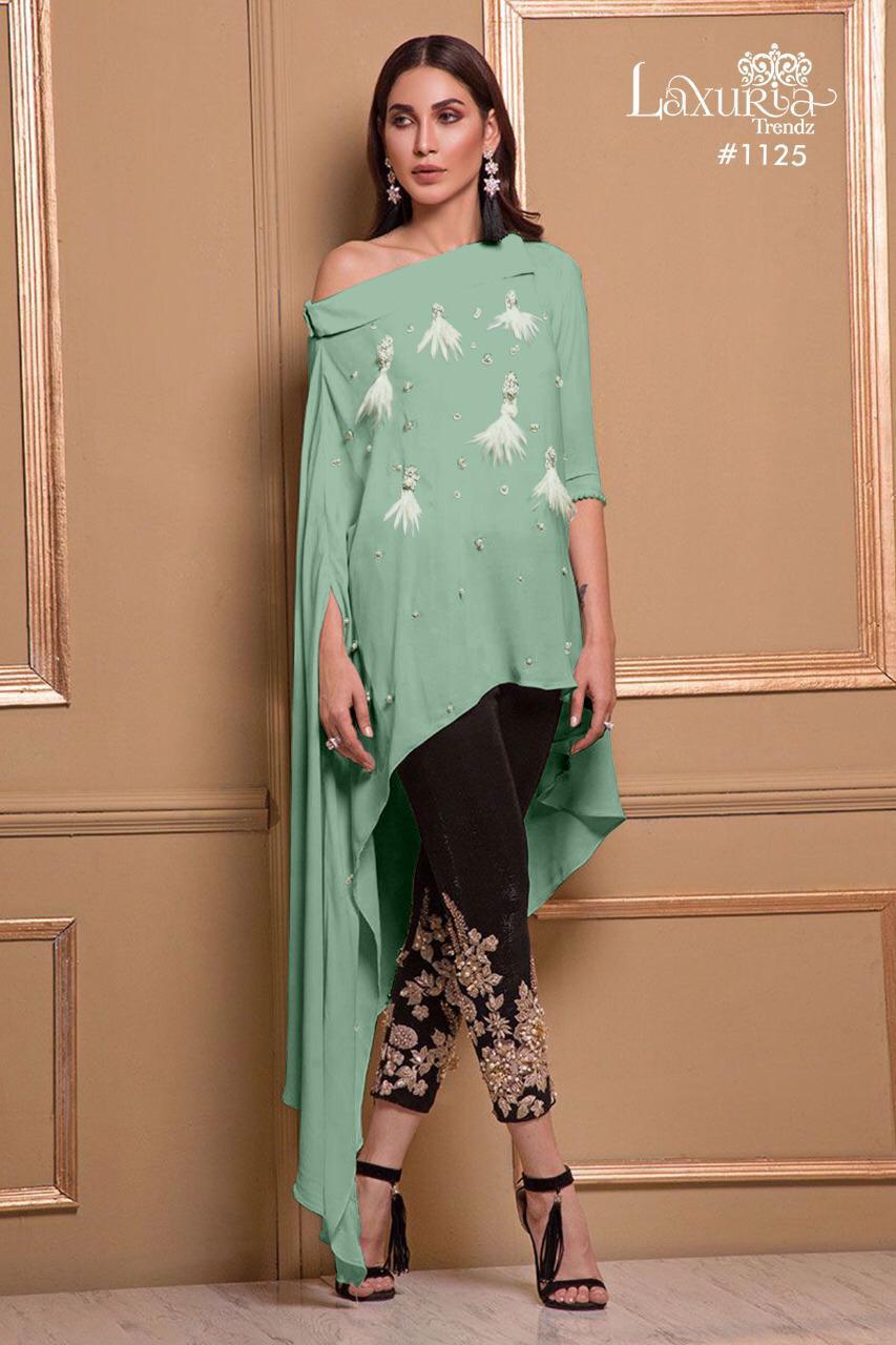 Laxuria Trendz Series 1125 Designer Pure Georgette Tunics