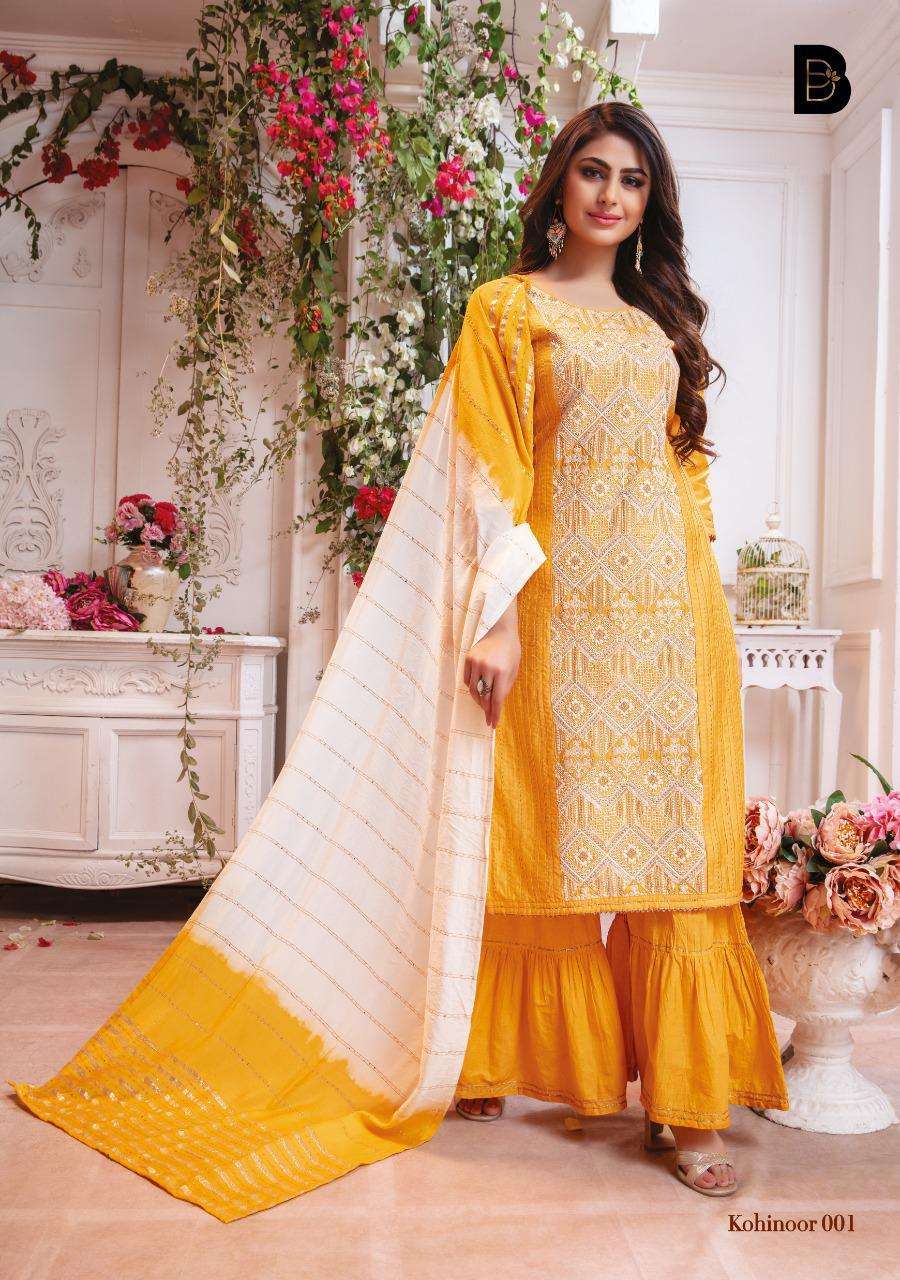 Benbaa Present Kohinoor Chanderi Cotton Readymade Salwar Kameez