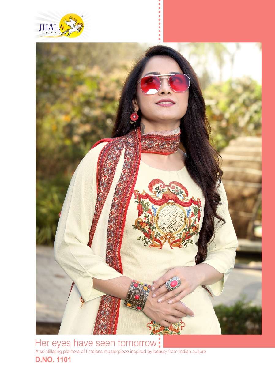Jhala Impex Rexy Side Cut Kurti With Fancy Dupatta Buy Online
