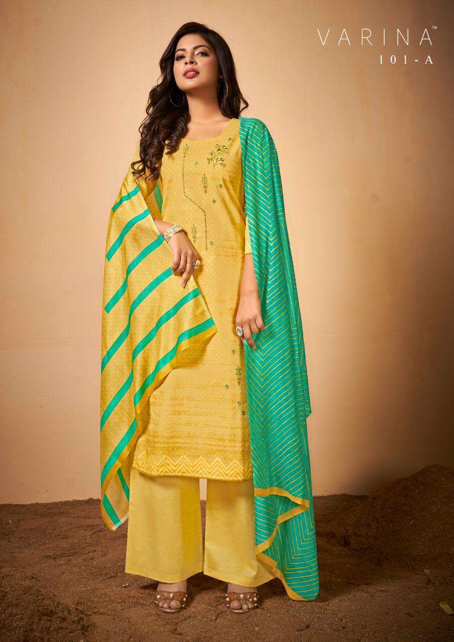 Varina Shanaya Lawn Cotton Summer Wear Fancy Dress Materials