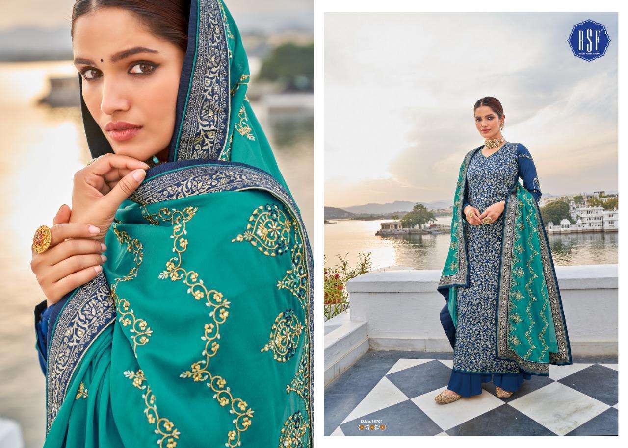 Rsf Swag Vol-6 Series 18701-18706 Silk Jacquard Salwar Kameez