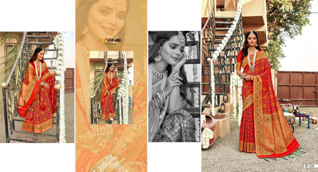 B Fine Patola 524-535 Series Elegant Silk Rich Look Saree
