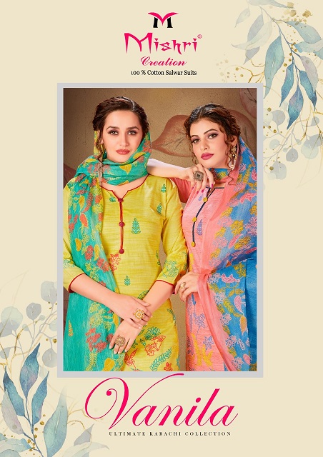 Mishri Creation Vanila Pure Cotton Suit