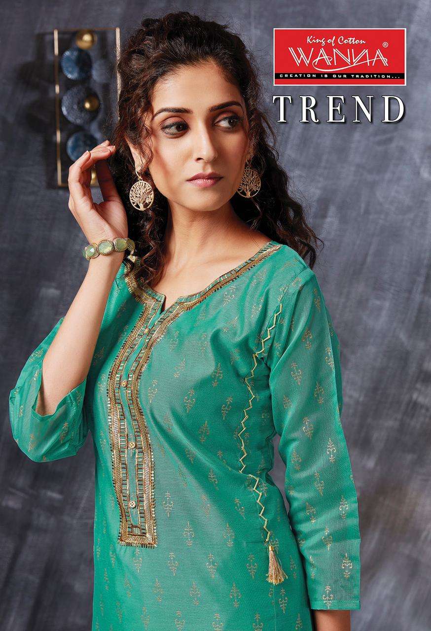 Trend By Wanna Heavy Silk With Jam Satin Pant Kurti
