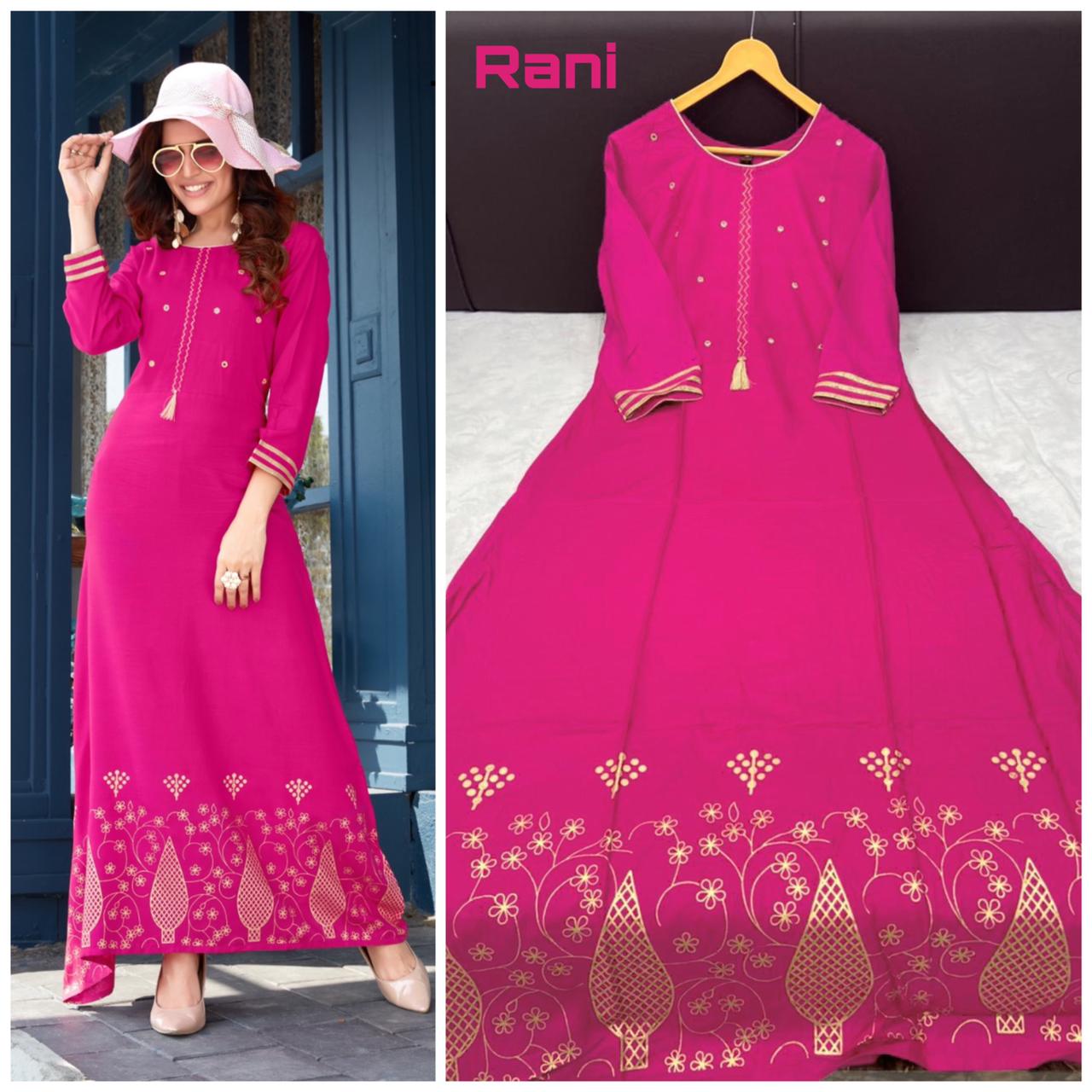 Bt-20 Designer Rayon Kurti