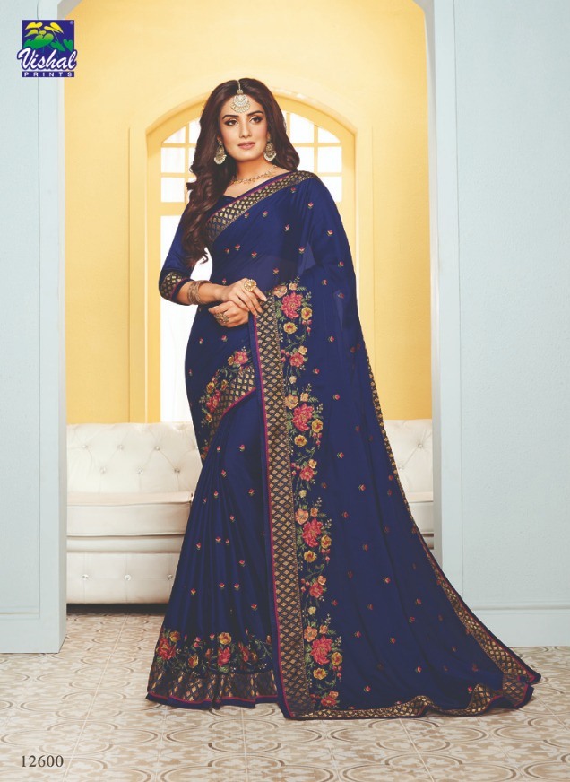 Vishal Prints Designer Resham Work Saree