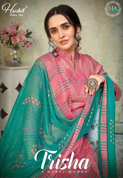 Harshit Fashion Trisha Series 1698001-1698010 Digital Print Pure Jam Suit