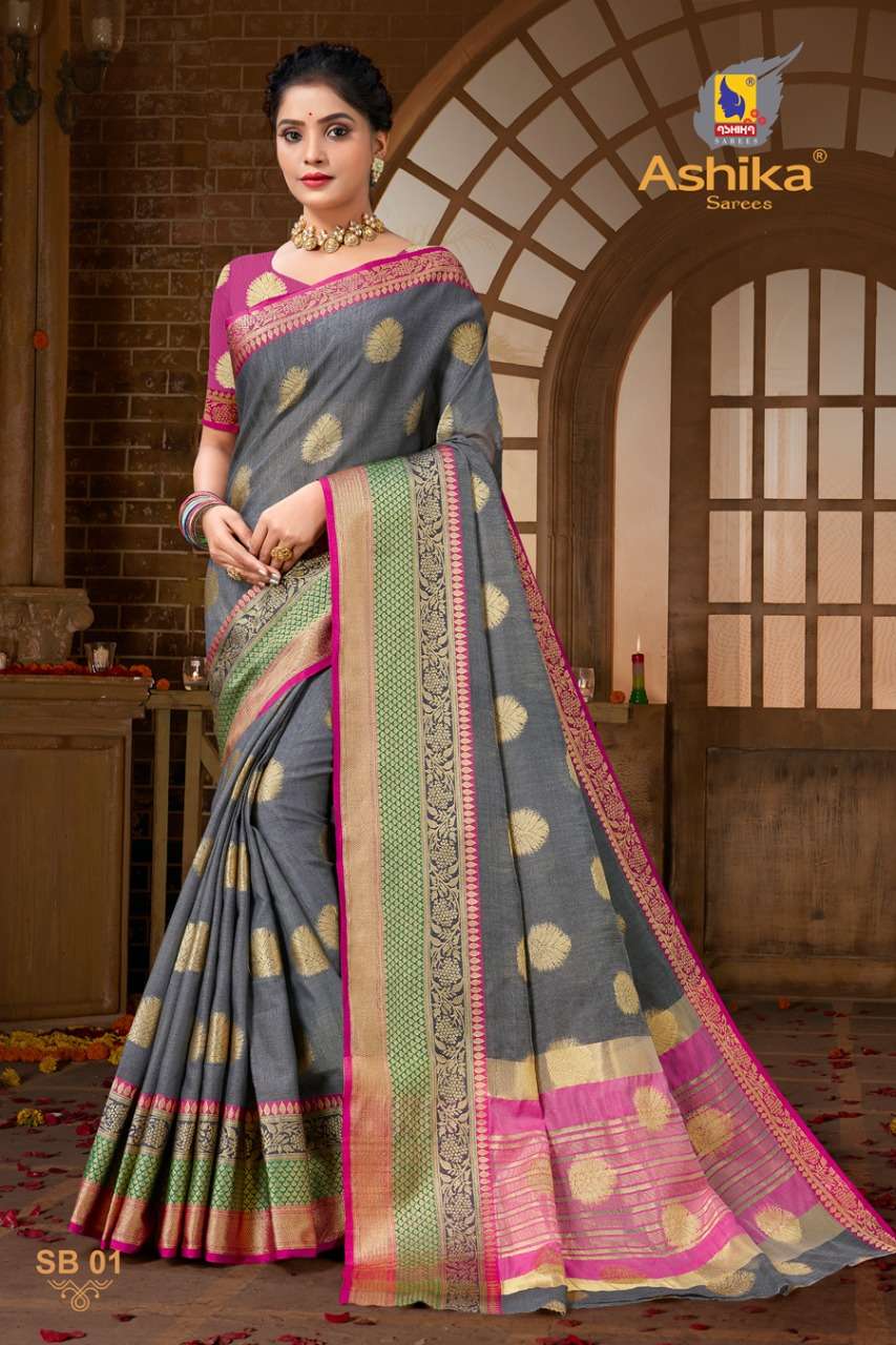 Ashika Sarees Summer Beauty Series 01-08 Cotton Silk Saree