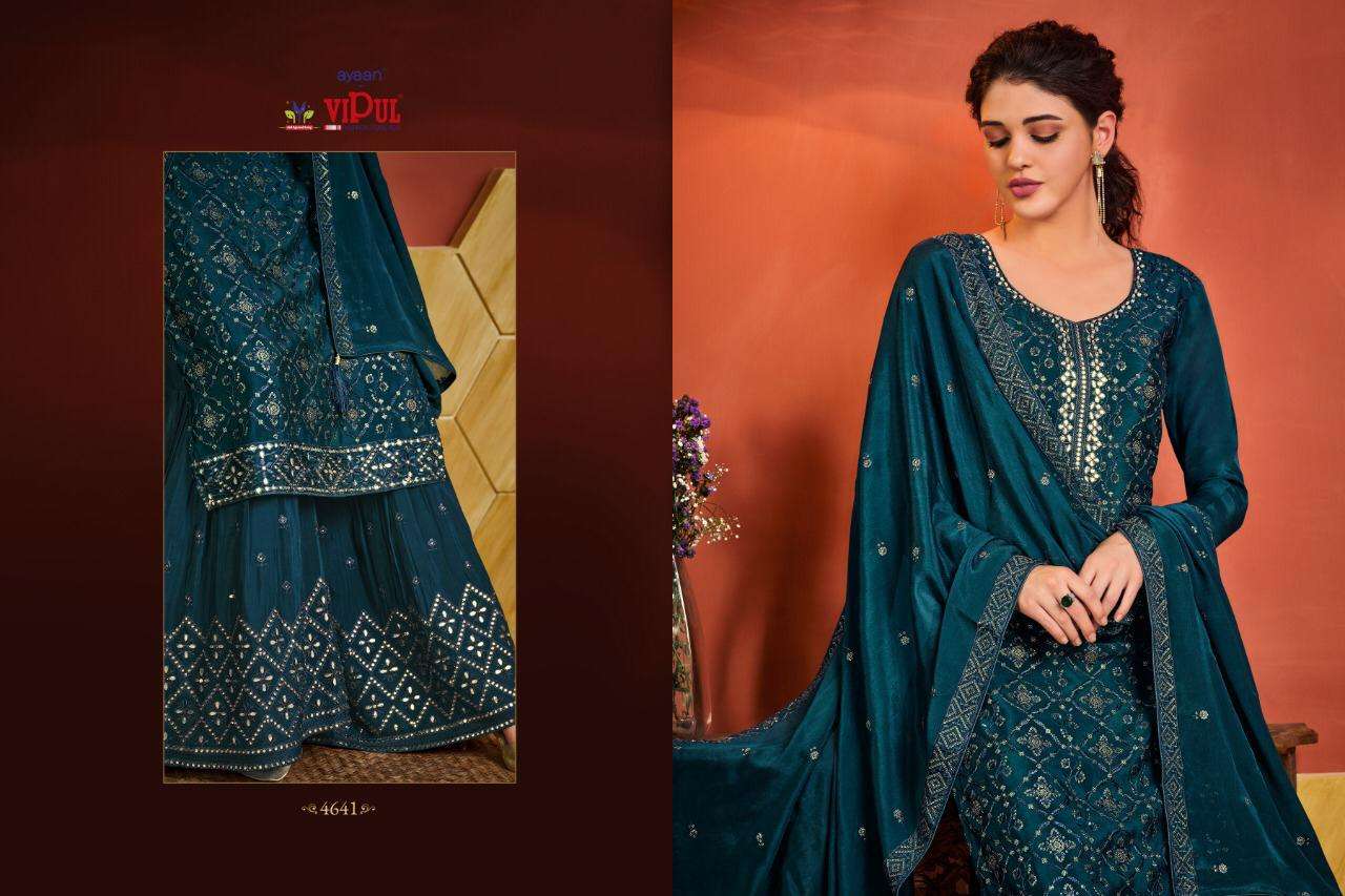 Vipul Sofia Series 4641-4646 Designer Long Fancy Salwar Kameez