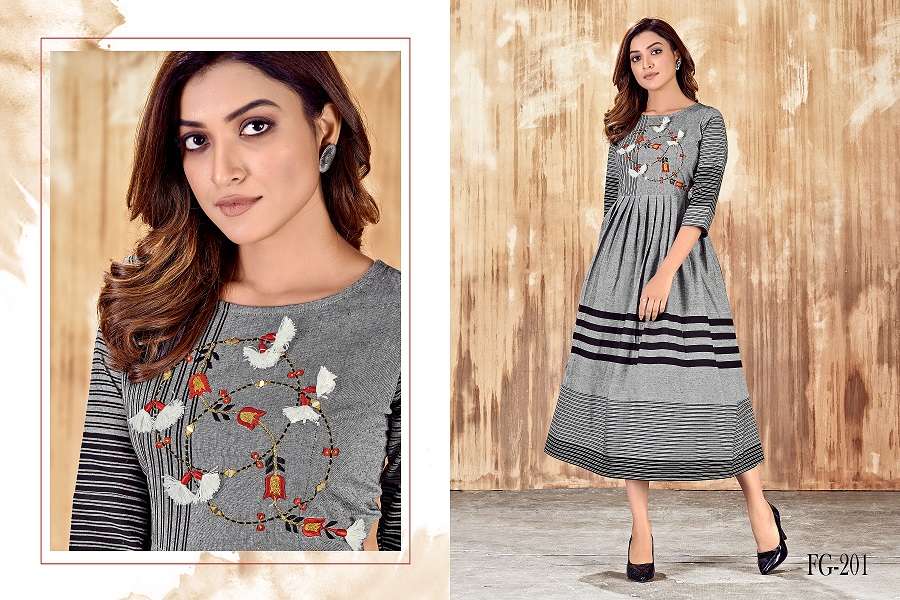 Fashion Galleria Limelight Vol-1 Series 201-205 Western Kurtis