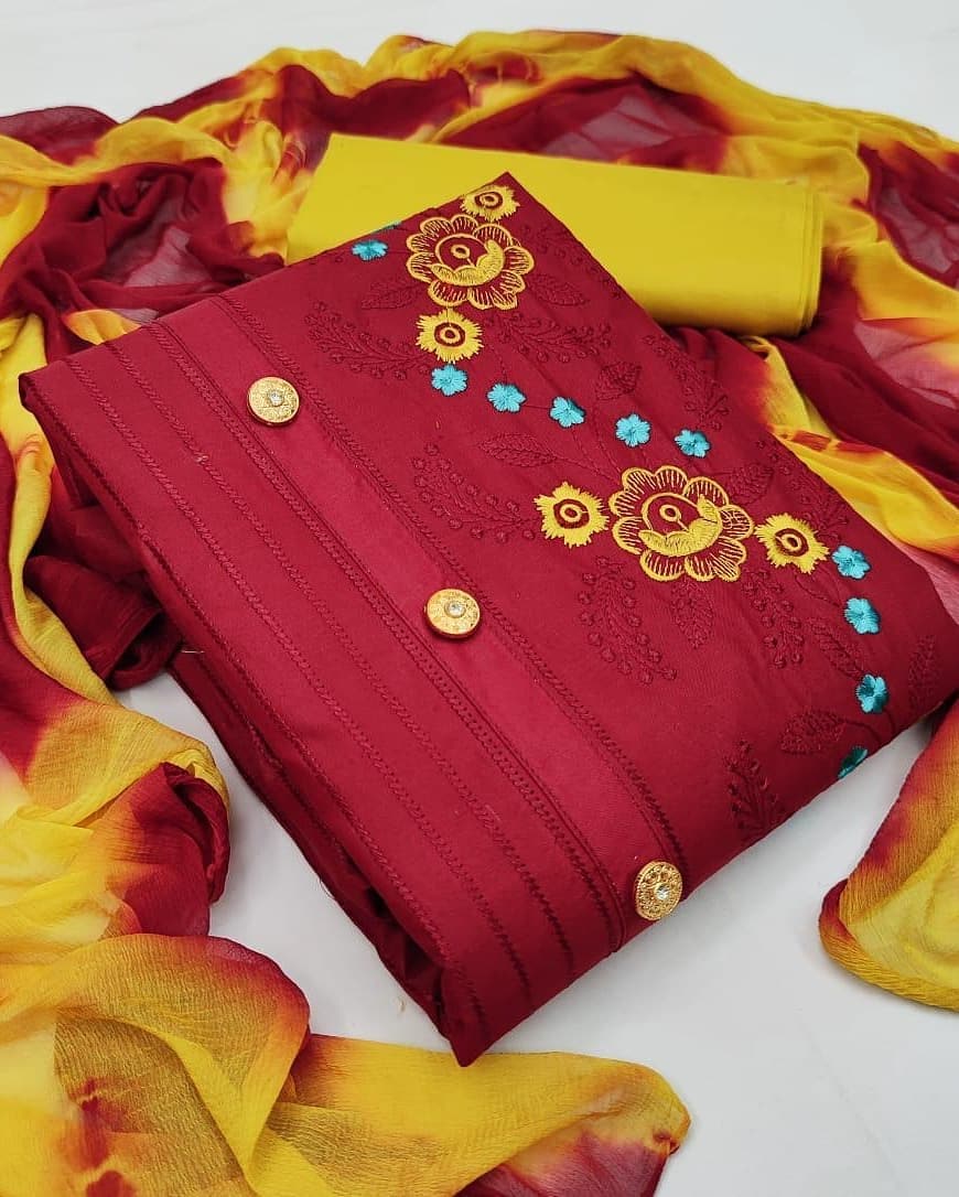 Bt-07 Designer Pure Cotton Suit