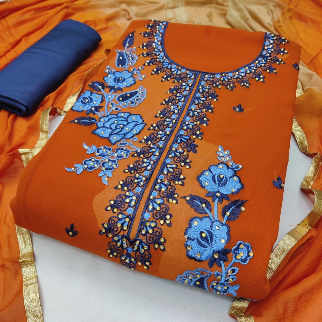 Bt-24 Designer Georgette Suit