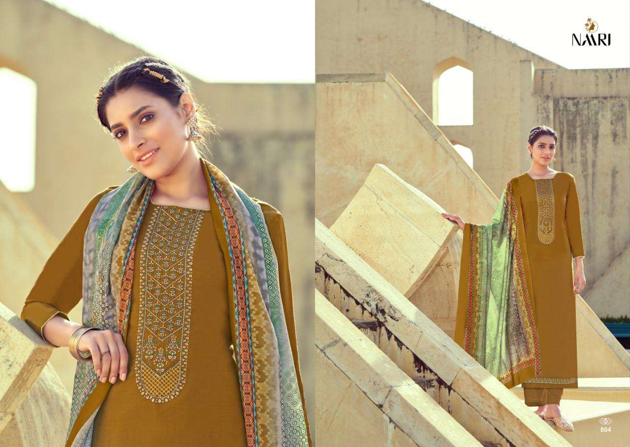 Naari Sriza Series 801-806 Chinon Silk Salwar Kameez